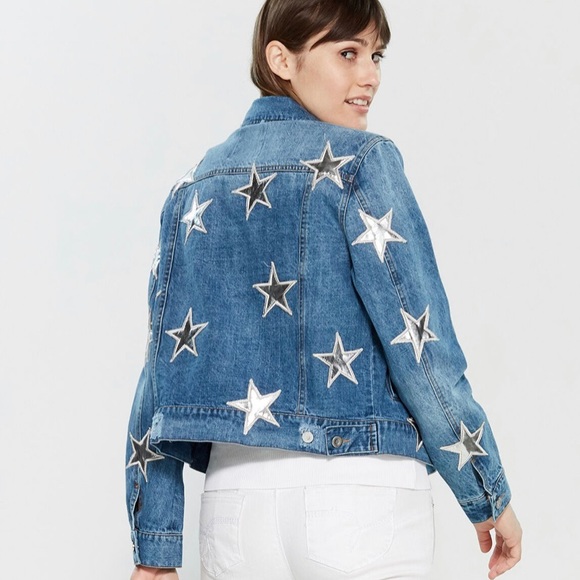 bagatelle star patch denim jacket